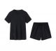 Anta Running T- shirts and Shorts Split Suit - Black / Blue
