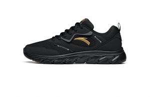 Anta Men's Light Breathable Running Shoes - Black