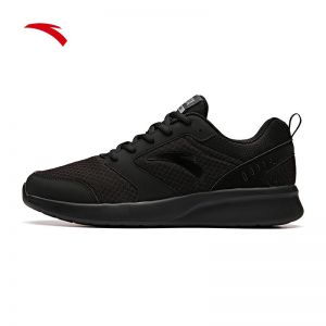 Anta Men's Lightweight Soft Running Shoes - Black