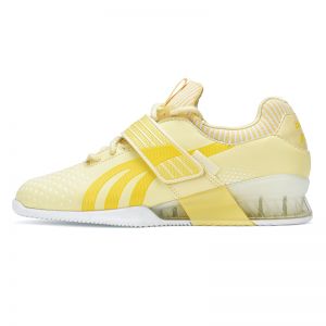 Do-win Professional Men's Weightlifting squat shoes -Yellow/White