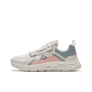 Anta Women's Comfortable Running Shoes - White Pink Blue